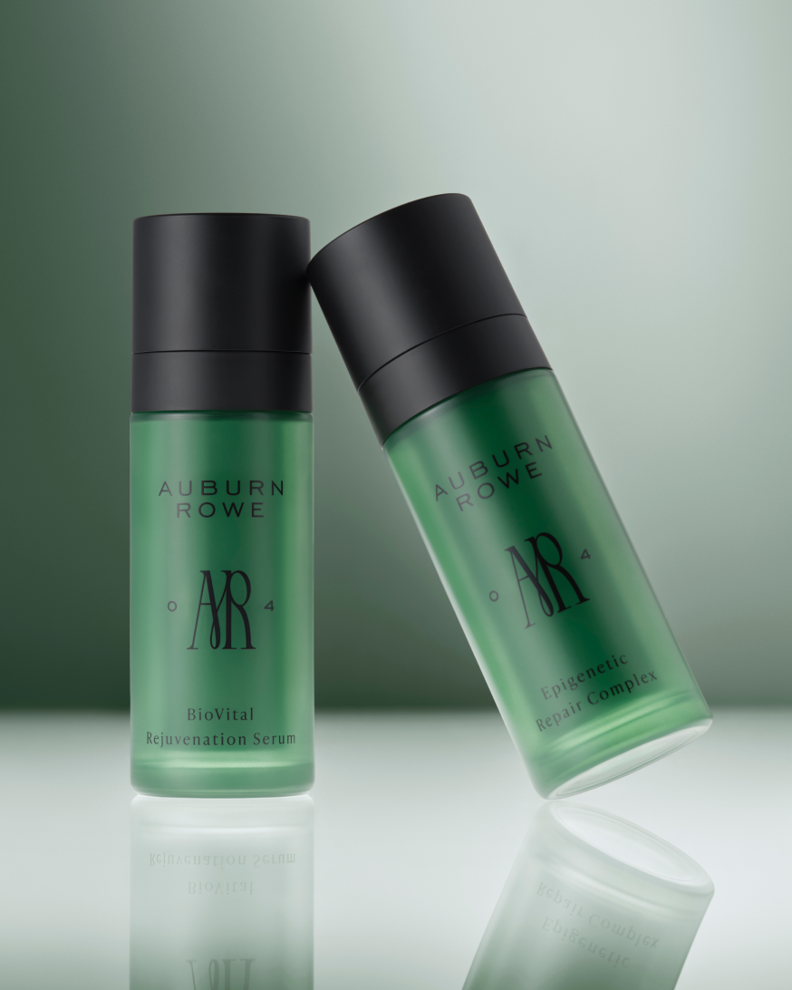 Auburn Rowe BioVital 4 Rejuvenation Serum and Epigenetic 4 Repair Complex for the AR.04 Melanin-Rich profile