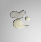 Three abstract ceramic shapes on a gray background