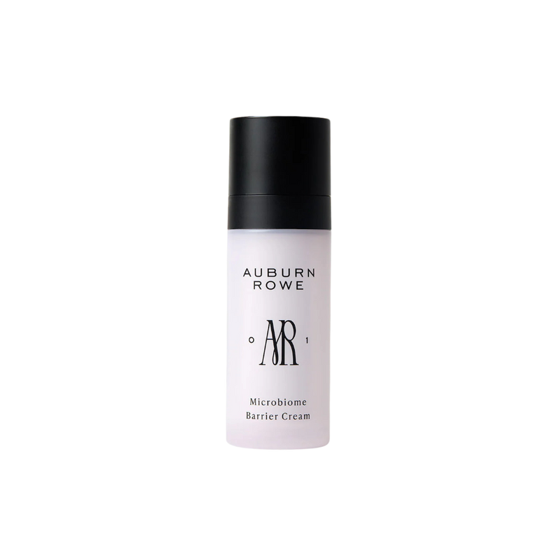 Auburn Rowe Microbiome Barrier Cream bottle on a white background